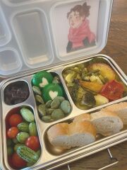 LunchBuddy Lunchbox "Bento Five" - Blau / MARLO