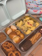 LunchBuddy Lunchbox "Bento Five" - Blau / MARLO