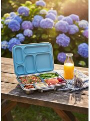 LunchBuddy Lunchbox "Bento Five" - Blau / MARLO