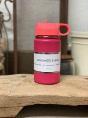 LunchBuddy 350 ml Wide "Kids" Isolierflasche mit Hydro Flask Deckel | Pink
