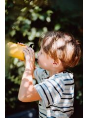 LunchBuddy 350 ml Wide "Kids" Isolierflasche mit Hydro Flask Deckel | Wei&szlig;