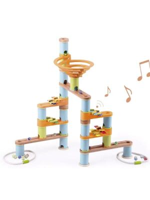 Udeas Kugelbahn "Bamboo Build & Run": Basic + Medium