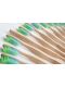 Bambus Zahnbürste - schmaler Handgriff, Härte Mittel