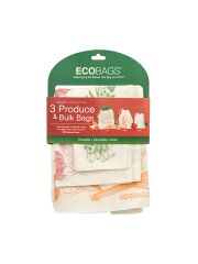 ECOBAGS 3er Set Marktbeutel (S, M, L) - aus unbehandelter Baumwolle