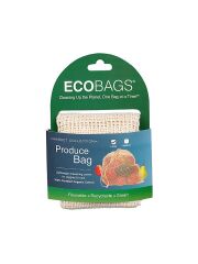ECOBAGS Marktnetz mit Kordelzug aus Biologischer Baumwolle - naturfarben - L
