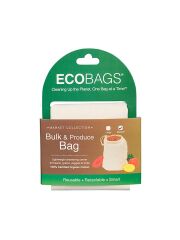 ECOBAGS Marktbeutel mit Kordelzug aus Biobaumwolle - naturfarben - Gr. M