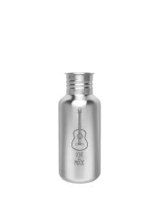 Kivanta 500 ml Edelstahl Trinkflasche (ohne Deckel) | LOVE MUSIC (Gitarre)