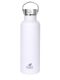 Kivanta 700 ml Isolierflasche (weiß) inkl. Edelstahlverschluss mit Bügel