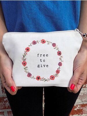 The Tote Project Clutch / Mäppchen / Kosmetiktasche -  free to give