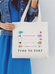 The Tote Project Handtasche mit Magnetverschluss -  free to soar