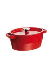 Pyrex - Ovale Kasserolle 29 cm - 3,8 Liter (shiny red)