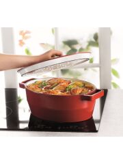 Pyrex - Ovale Kasserolle 29 cm - 3,8 Liter (shiny red)