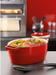 Pyrex - Ovale Kasserolle 29 cm - 3,8 Liter (shiny red)