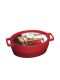 Pyrex - Ovale Kasserolle 29 cm - 3,8 Liter (shiny red)