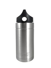 Liquid Hardware vakuumisolierte Trinkflasche Sidewinder mit Loop Verschluss 473 ml - stainless