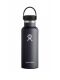 Hydro Flask 18 oz (532 ml) Standard Mouth isolierte Trinkflasche mit Flex Cap - Black