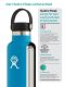 Hydro Flask 18 oz (532 ml) Wide Mouth isolierte Trinkflasche mit Flex Cap - Cobalt
