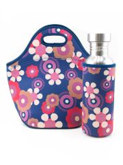 LunchBuddy Lunchtasche - Retroblumen