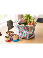 LunchBuddy gro&szlig;e Provianttasche Strandtasche - Blumengarten