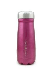 LunchBuddy &quot;Wanderer&quot; Edelstahl Isolierflasche 500 ml - Pink metallic