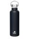 Kivanta 700 ml Isolierflasche (schwarz) inkl. Edelstahlverschluss mit Bügel