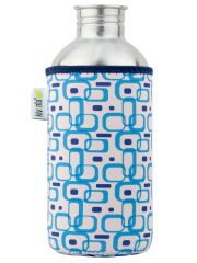 Kivanta Isolierhülle 1200 ml - Retro Squares (blau)