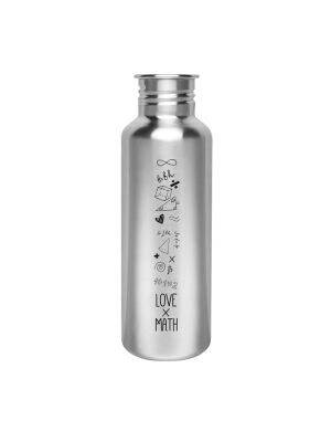 Kivanta 750 ml Edelstahl Trinkflasche LOVE MATH Edition...