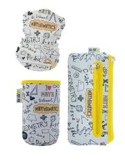 Kivanta Schulset-Accessoires: Isolierhülle + Mäppchen + Verschluss "Mathematics"