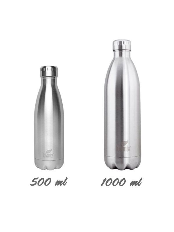 Kivanta 1000 ml isolierte Edelstahl Trinkflasche