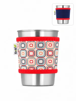 Kivanta Sleeve für Trinkbecher 300 ml - Retro Square