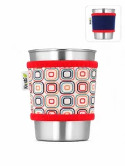 Kivanta Sleeve für Trinkbecher 300 ml - Retro Square