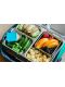 PlanetBox Little Square Dipper (Shuttle & Launch) mit Silikondeckel | Navy