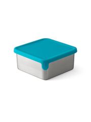 PlanetBox Big Square Dipper (Launch &amp; Shuttle) mit Silikondeckel - Teal