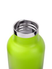 Kivanta 700 ml isolierte Edelstahl Trinkflasche - Wei&szlig;/ Lila Yoga Edition