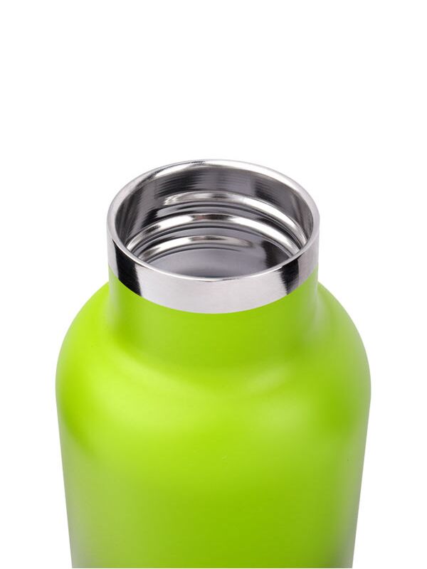 Kivanta 700 ml isolierte Edelstahl Trinkflasche - Weiß/ Mint Yoga Edition