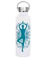 Kivanta 700 ml isolierte Edelstahl Trinkflasche - Wei&szlig;/ Mint Yoga Edition