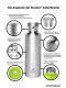 Kivanta 700 ml isolierte Edelstahl Trinkflasche - Yoga Edition / Mint