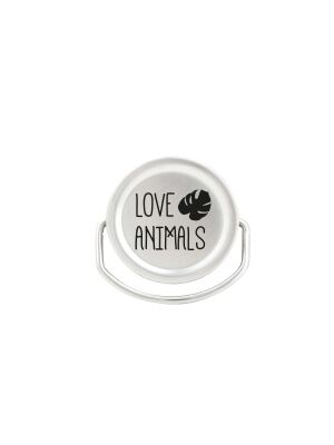 Kivanta Edelstahl Deckel mit Bügell - LOVE ANIMALS