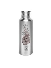 Kivanta 750 ml Edelstahl Trinkflasche (ohne Deckel) | LOVE BIRDS (Pfau)
