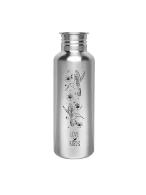 Kivanta 750 ml Edelstahl Trinkflasche LOVE BIRDS Edition...