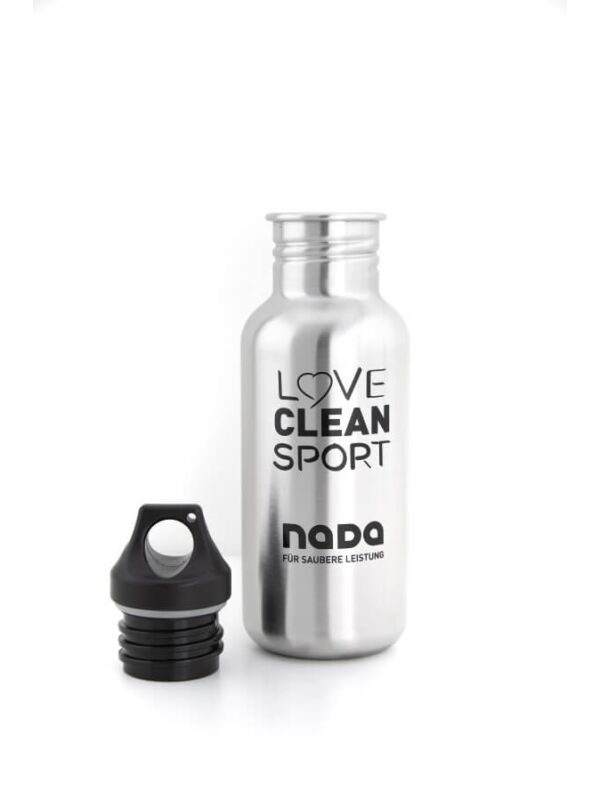 Kivanta 500 ml Edelstahl Trinkflasche + Loop in der NADA Sonderedition + GRATIS Sport Cap 3.0