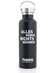 Kivanta 700 ml isolierte Edelstahl Trinkflasche in der "NADA" Sonderedition + GRATIS Sport Cap 3.0