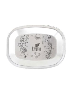 Kivanta Motiv-Deckel für Lunchbox XL | LOVE WATER (Seepferdchen)