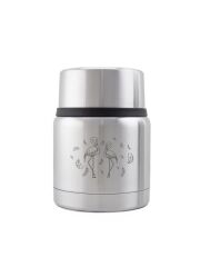 Kivanta Edelstahl Isolierbehälter 350 ml mit Becher - Flamingo Edition