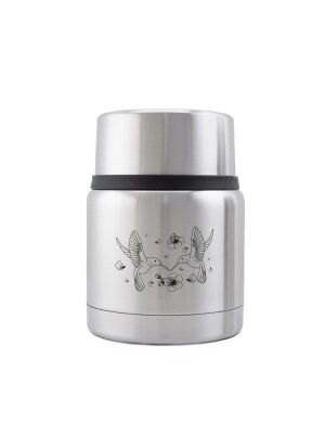 Kivanta Edelstahl Isolierbehälter 350 ml mit Becher...