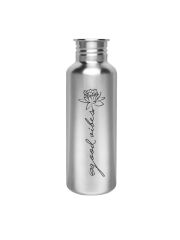 Kivanta 750 ml Edelstahl Trinkflasche (ohne Deckel) | GOOD VIBES