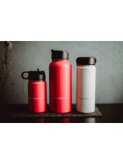 LunchBuddy Wide to go M Edelstahl-Isolierflasche 530 ml | Mix &amp; Match | Ozeanblau