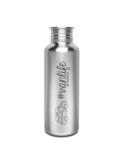 Kivanta 750 ml Edelstahl Trinkflasche VANLIFE (ohne Deckel)