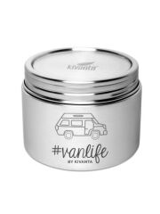 Kivanta Edelstahl Aufbewahrungsbehälter rund 700 ml - #vanlife Edition