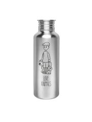 Kivanta 750 ml Edelstahl Trinkflasche (ohne Deckel) | LOVE ANIMALS (Hunde)